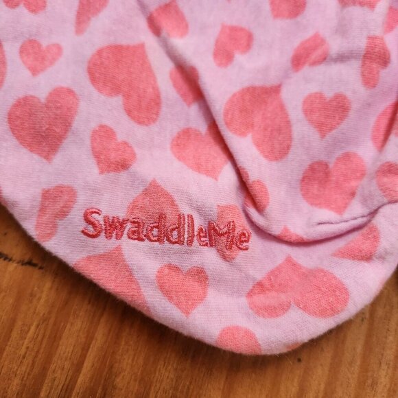 BUNDLE (2) Summer Swaddles Baby Girl Pink Hearts Elephants S/M 7-14 lbs - Picture 3 of 10